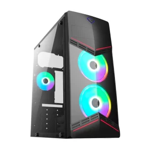GABINETE GAMER VIDRIO TEMPLADO MODELO 3