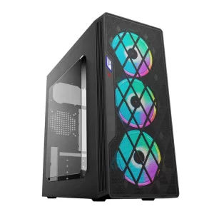 GABINETE GAMER VIDRIO TEMPLADO MODELO 4
