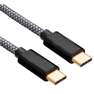 Cable USB-C A USB-C 3.1, 10GBPS, 1.8M, Conector Metálico Negro