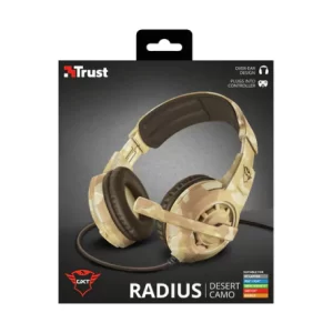 AUDIFONOS GAMER TRUST RADIUS GXT 310D DESERT CAMO
