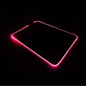 MOUSE PAD GAMER CON LEDS RGB 400X320X3MM NEGRO